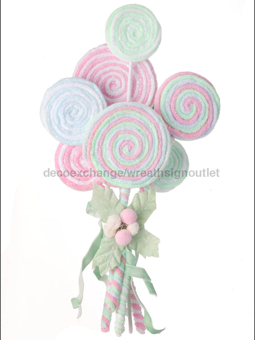 20’’ Frosted Pastel Lollipop Bundle Ptmt Mtx68871-Ptmt Pick