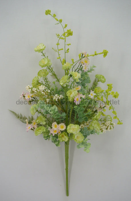 20 In Mixed Wild Flower Bush 64851-Gn Greenery