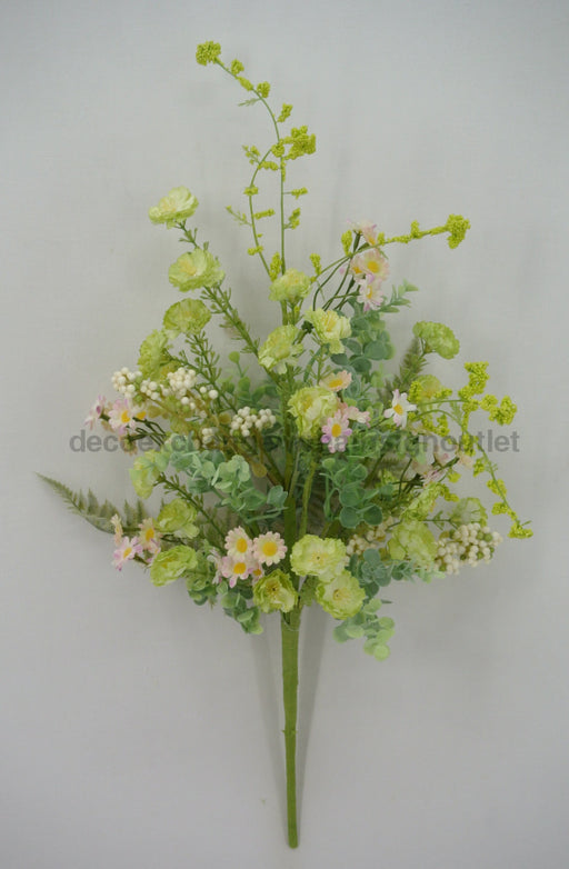 20 In Mixed Wild Flower Bush 64851-Gn Greenery