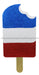 20’’Hx9.5’’W Glitter Patriotic Popsicle Royal Blue/Red/White/Gold HJ9038 Pick