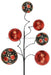 20"L Leopard Print Glitter Ball Pick Red/Black/Gold XS9982W2 - DecoExchange