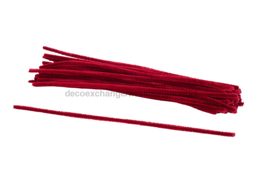 20’’L X 6Mm Chenille Stems 50Ea/Bg Burgundy Ma200205 New Upload081524 Alltools Tools