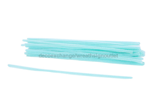20’’L X 6Mm Chenille Stems 50Ea/Bg Lt Turquoise Ma200232 New Upload081524 Alltools Tools