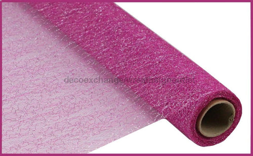 20’X10Yd Metallic Cosmic Twist Fuchsia/Silver Foil Rf2319Re Mesh