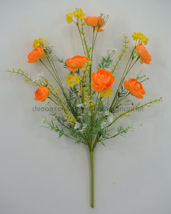 21.5 In Ranunculus Mixed 40218-Or Greenery