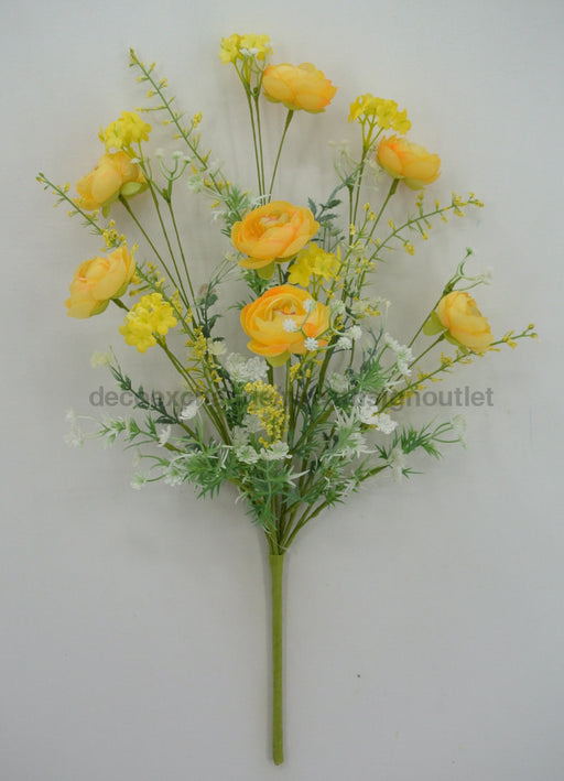 21.5 In Ranunculus Mixed 40218-Yel Greenery