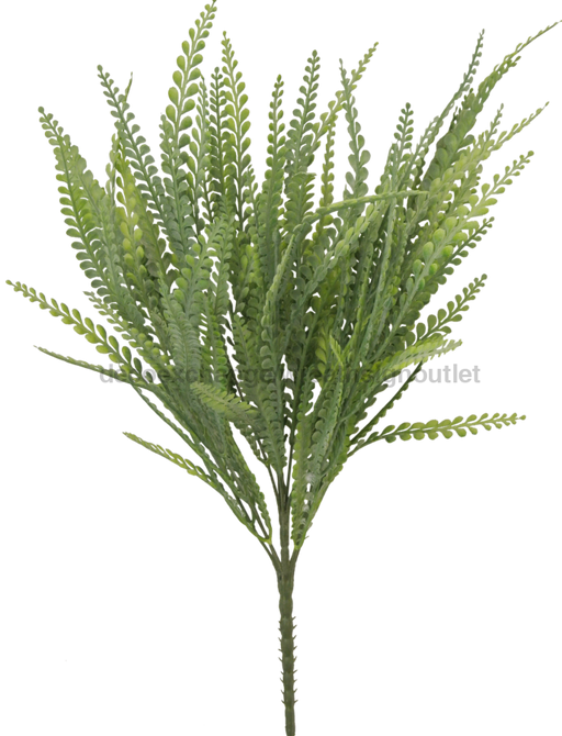 21 In Plastic Button Fern 80398 Greenery