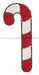 21"Hx8.5"L Vine/Fabric Candy Cane Red/White/Natural KG3096 - DecoExchange