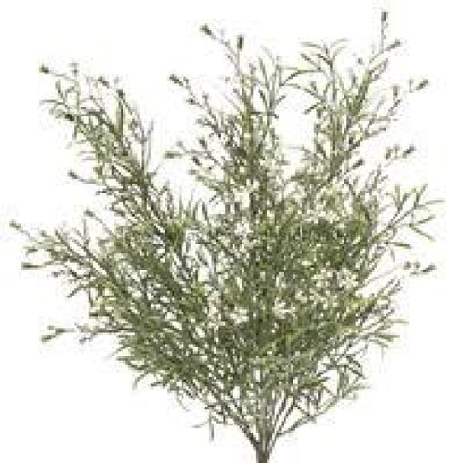 21"L Mini Wild Flower/Leaf Bush Cream FN157735 - DecoExchange
