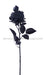 21’’L Rose/Leaf Stem Black Fs380002 Greenery