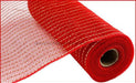 21X10Yd Matte Wide Foil Mesh Red/Matte Gold Ry950039