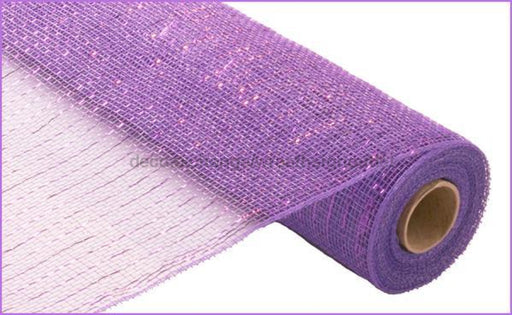 21"X10Yd Metallic Mesh Lavender With Lavender Foil RE100113 - DecoExchange