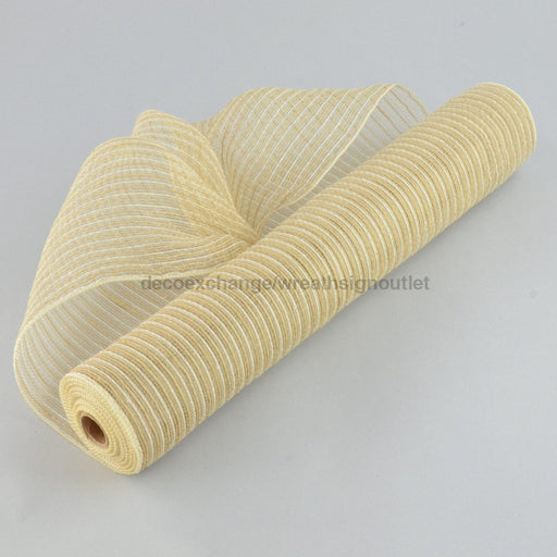 21"X10YD NAT/IVORY BURLAP MESH  XB945-15 - DecoExchange