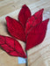 22’’ Elegant Velvet Magnolia Leaves Spray - Red IPISB79808 Greenery