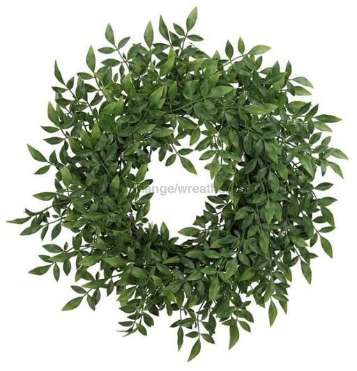 22Dia Leaf Wreath Green Fg6074 Base