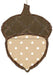 22"Hx18"L Vine/Fabric Acorn Lt Beige/Wht/Brown/Nat KG3066 - DecoExchange®