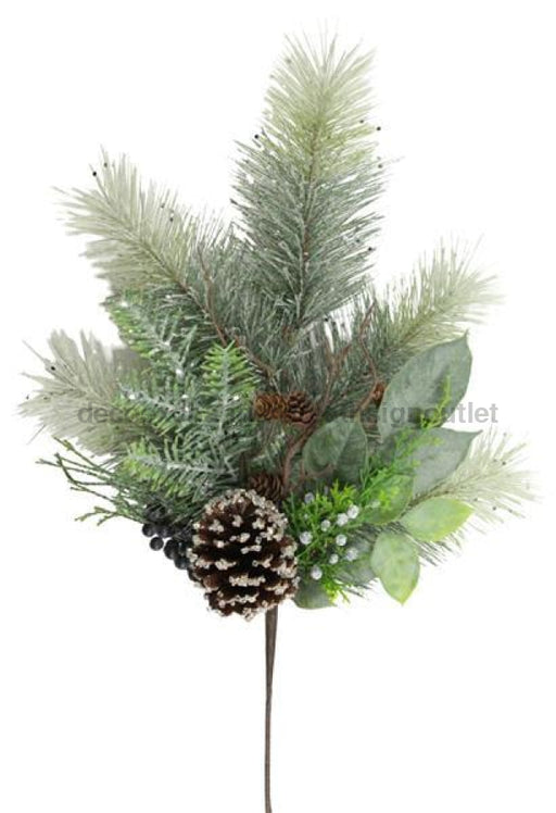 22L Juniper/mixed Pine Spray Mixed Green/silver Xx8179 Greenery