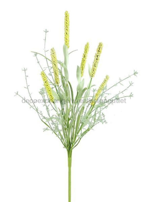 22"L Mini Bead Spike/Multi Leaf Bush Multi Yellow/Green FN159129 - DecoExchange