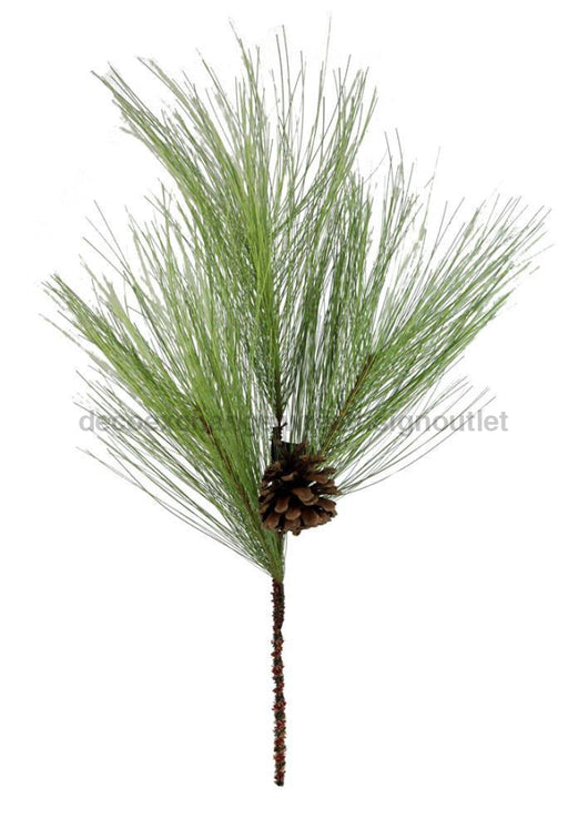 22"L Pine/Pinecone Spray Tt Green/Natural XX9953 - DecoExchange