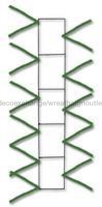 22"LX4"W WIRE WORK PENCIL RAIL Green XX759709 - DecoExchange