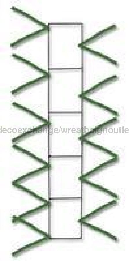 22"LX4"W WIRE WORK PENCIL RAIL Green XX759709 - DecoExchange