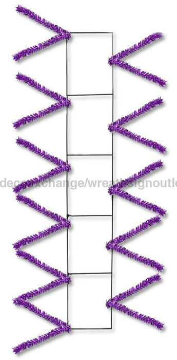 22’’Lx4’’W Wire Work Pencil Rail Metallic Purple XX759923 Base