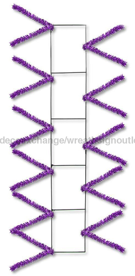 22’’Lx4’’W Wire Work Pencil Rail Metallic Purple XX759923 Base