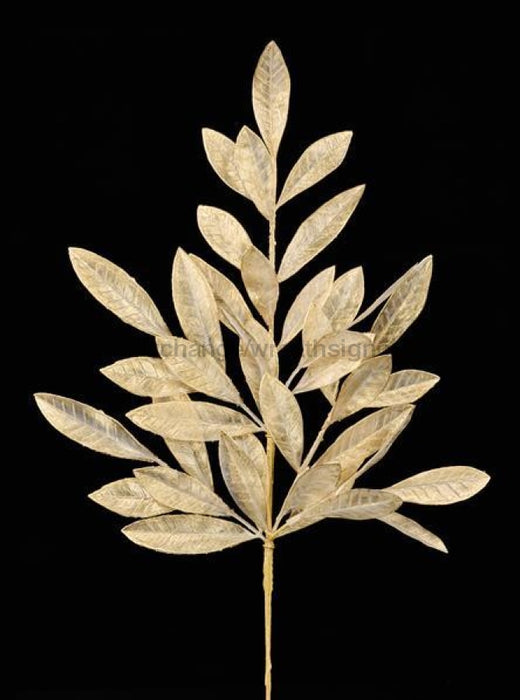 23.5" Bay Leaf Spray Gold XS741708 - DecoExchange