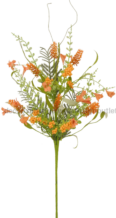 23 In Orange Berry Spray 60919-Or - DecoExchange®