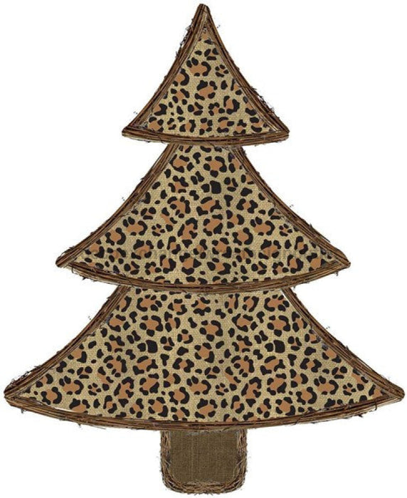 23"Hx19"L Vine Leopard Print Tree Tan/Brown/Black/Natural KG3045 - DecoExchange