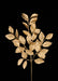 23"L Apple Leaf Spray X8 Gold XS235708 - DecoExchange
