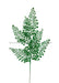 23"L Glitter Maidenhair Fern Spray X7 Laser Emerald Green XS236706 - DecoExchange