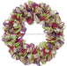 24" Faux Jute Ribbon/Tubing Wreath Pink/Green/Cream/Lavender AA0331AT - DecoExchange