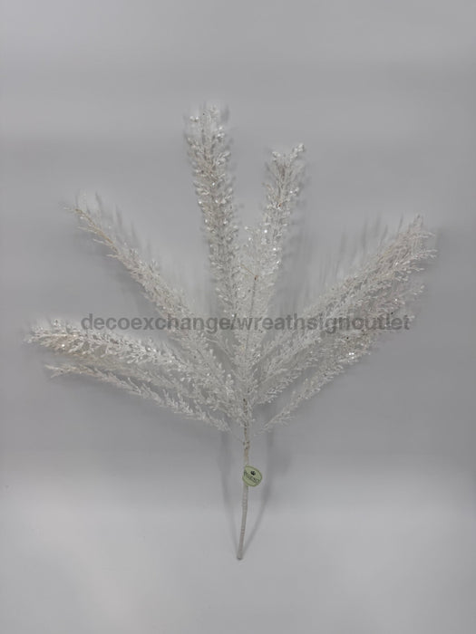 24’’ Glitter/ Sequinartemesia Bush MTX62289-WHT Pick