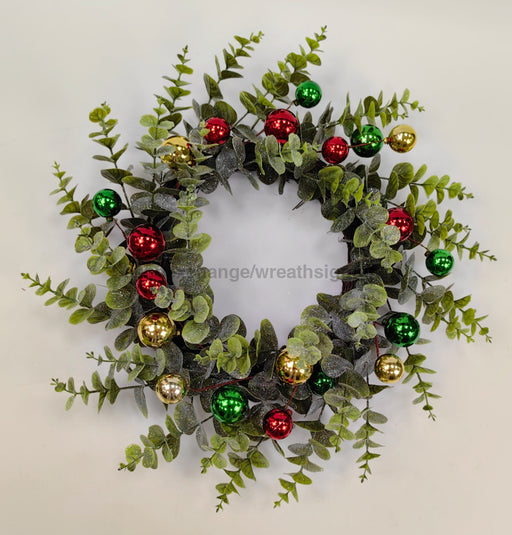 24 In Eucalyptus Leaf & Ball 32155 Pick