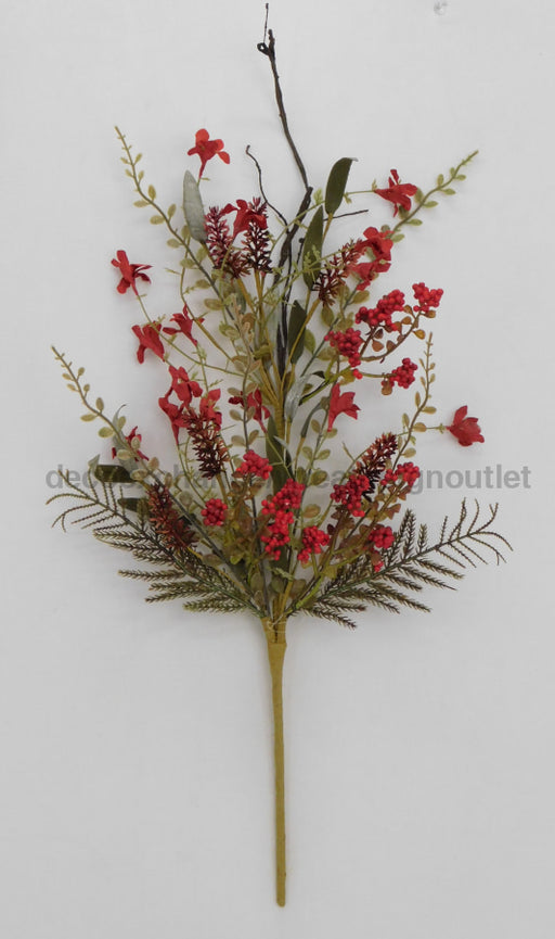 24’’ In Red Berry Spray - 63048-RD Greenery