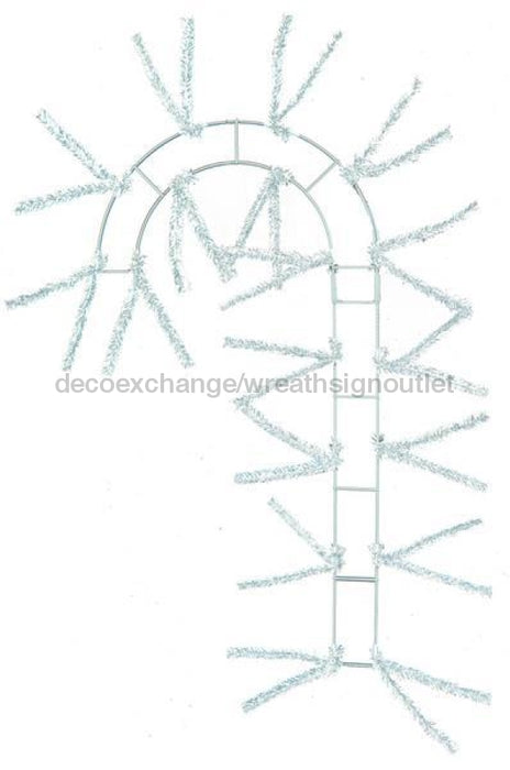 24" Pencil Work Candy Cane X18 Ties, White XX769927 - DecoExchange