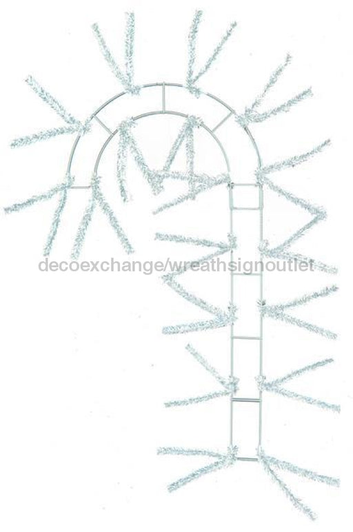 24" Pencil Work Candy Cane X18 Ties, White XX769927 - DecoExchange