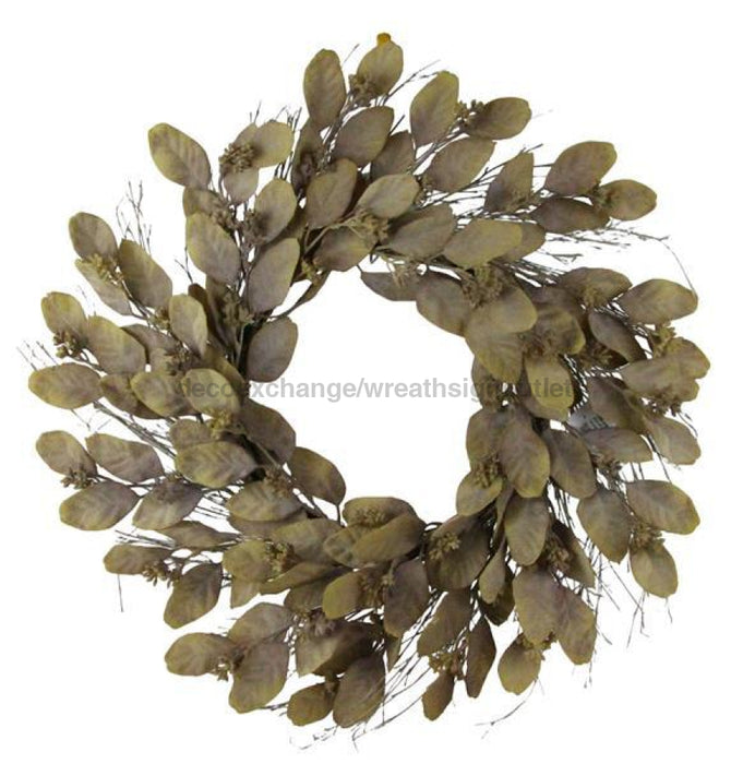 24Dia Apple Leaf Wreath Brown/Sage Ha1610A3 Base