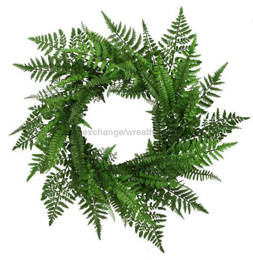 24Dia Mixed Fern Wreath Green Fg6194 Base