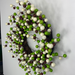 24"Dia Round Mixed Ball Wreath Green/Cream/Brown HA1023R3 - DecoExchange