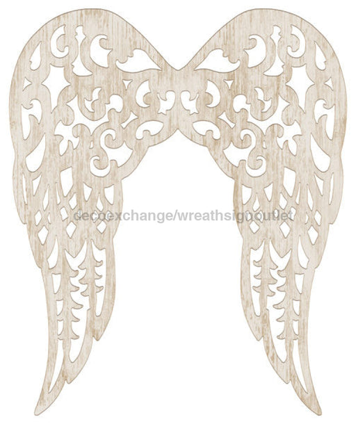 24’’H X 20’’L Filigree Angel Wings Antique Cream Md153874 Base