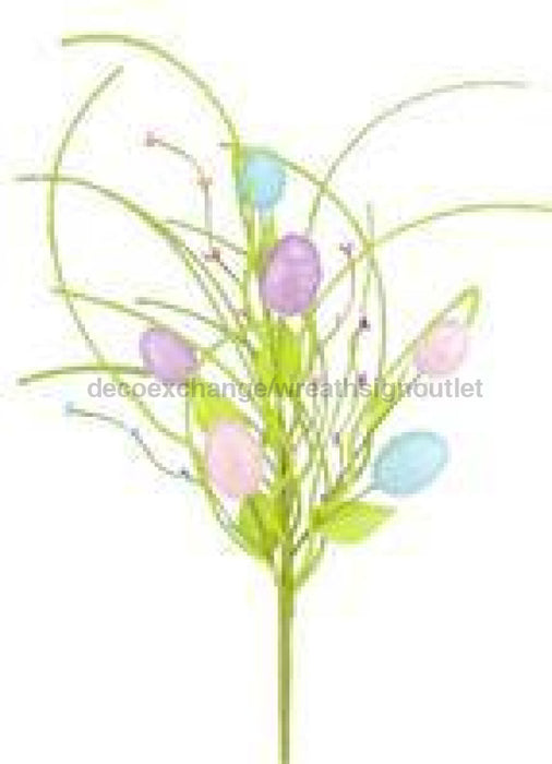 24"L Egg/Grass Bush Lime/Pastel Multi HE7186 - DecoExchange