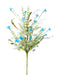 24’’L Fabric Flower/Eva Leaf/Beads Spray Teal/Off White Fh807173 New Upload081524 Greenery