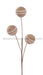 24"L Jute Yarn/Ribbon Ball Pick Brown/Cream Mn0369 - DecoExchange