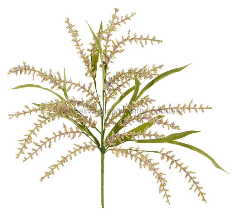 24’’L Mini Bead Spike/Paper Grass Spray Yellow/Lavender/Lt Green Fn1711C7 Greenery