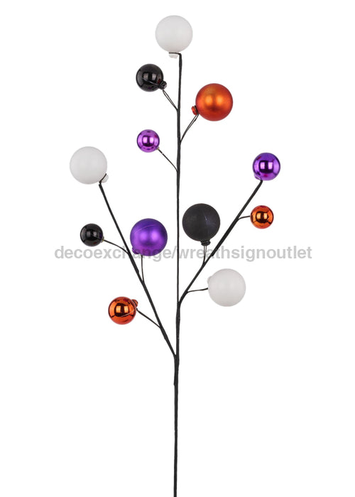 24’’L Mixed Ball Spray Orange/Black/Purple HH7595KF Greenery