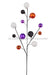 24’’L Mixed Ball Spray Orange/Black/Purple HH7595KF Greenery