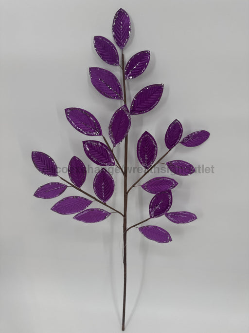 25.5’’ Bright Purple Leaf Spray F4531043 Pick