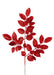 25"L Glitter Salal Spray X8 Laser Red XS235924 - DecoExchange